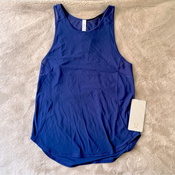 NWT Lululemon Vintage Sculpt Tank II Psychic Blue Size 6 - Picture 3 of 7